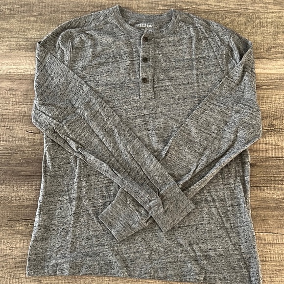 J. Crew Other - JCrew Long Sleeve Henley Shirt - Size Large